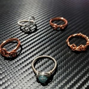 Handmade Wire Wrapped Rings